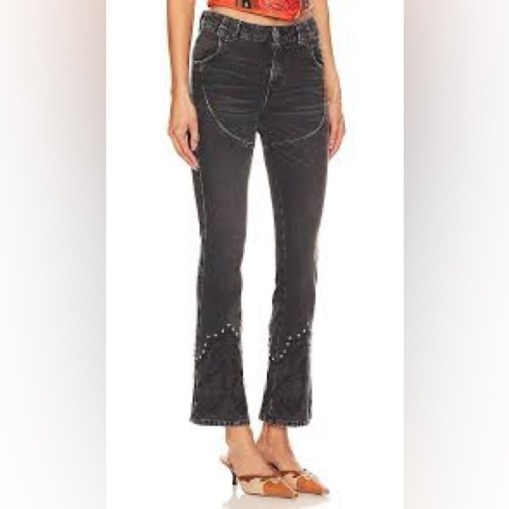 Women's Black Flare Jeans